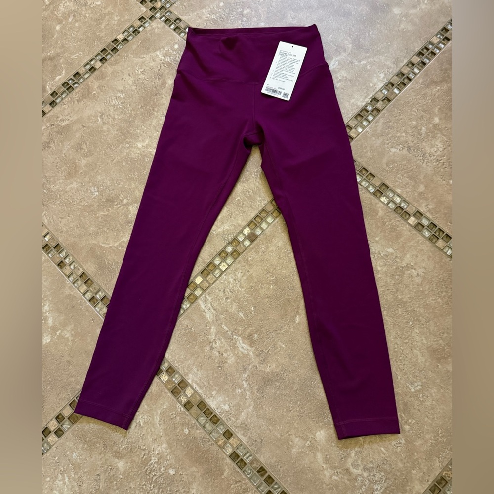 Lululemon Wunder Trainer Leggings 6 Chilled Grape Hard to Find Sold out Color.